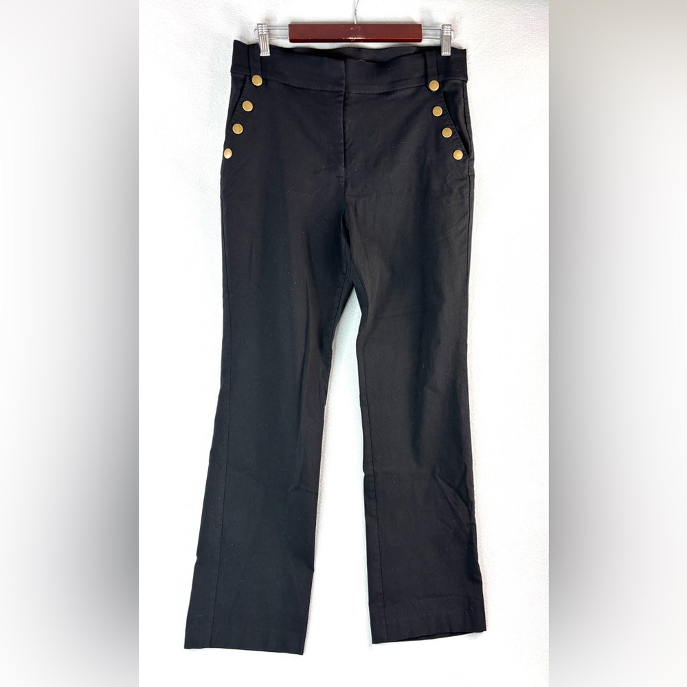 Maurices L Workwear Sailor Black Trousers with Gold Buttons
